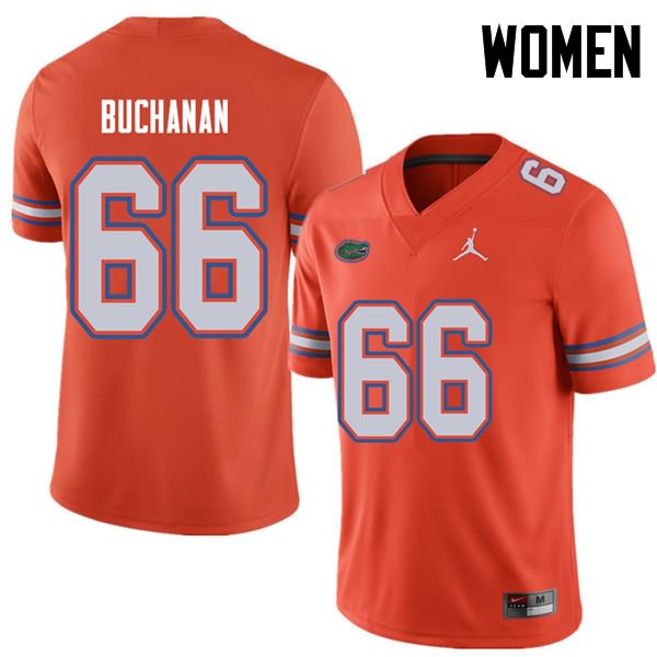 NCAA Florida Gators Nick Buchanan Women's #66 Jordan Brand Orange Stitched Authentic College Football Jersey ORQ8164OY